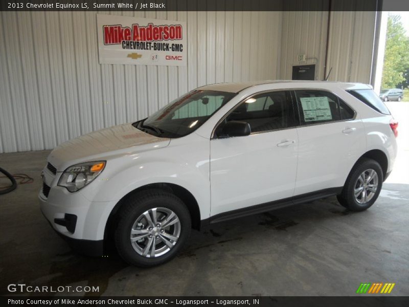 Summit White / Jet Black 2013 Chevrolet Equinox LS