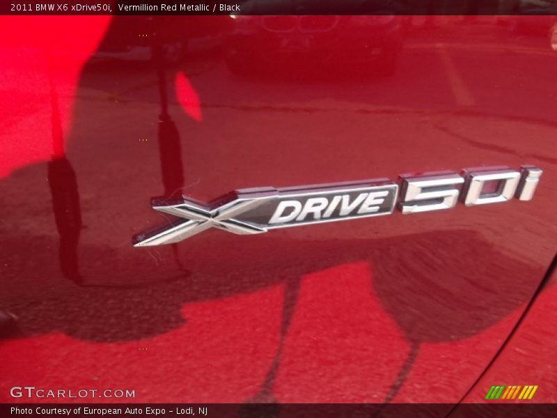 Vermillion Red Metallic / Black 2011 BMW X6 xDrive50i