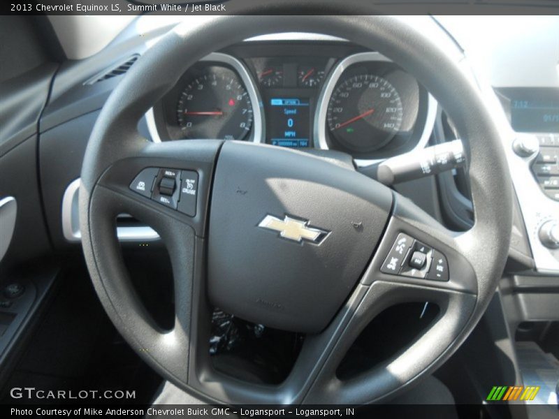 Summit White / Jet Black 2013 Chevrolet Equinox LS