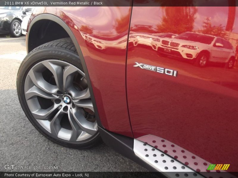 Vermillion Red Metallic / Black 2011 BMW X6 xDrive50i