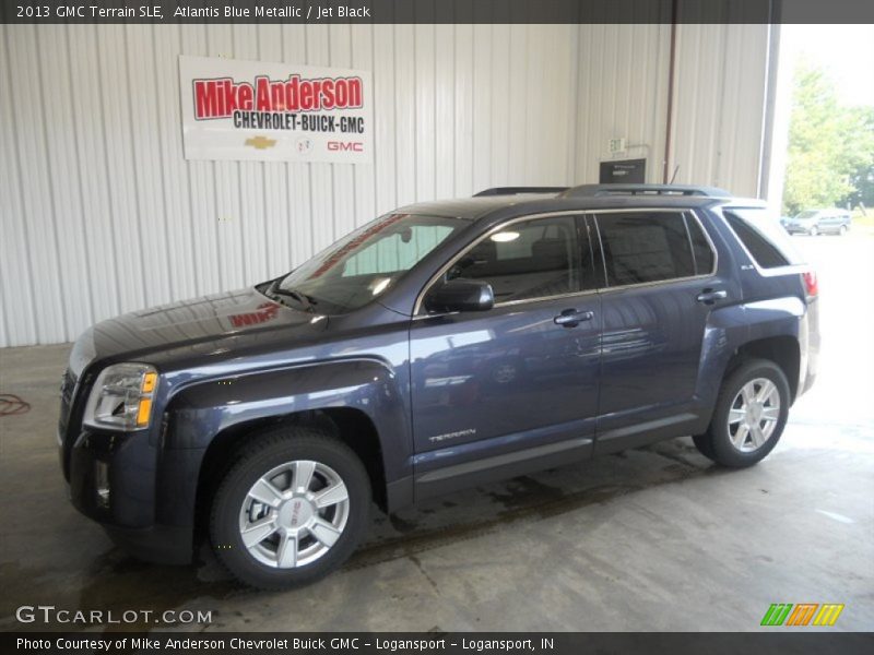 Atlantis Blue Metallic / Jet Black 2013 GMC Terrain SLE