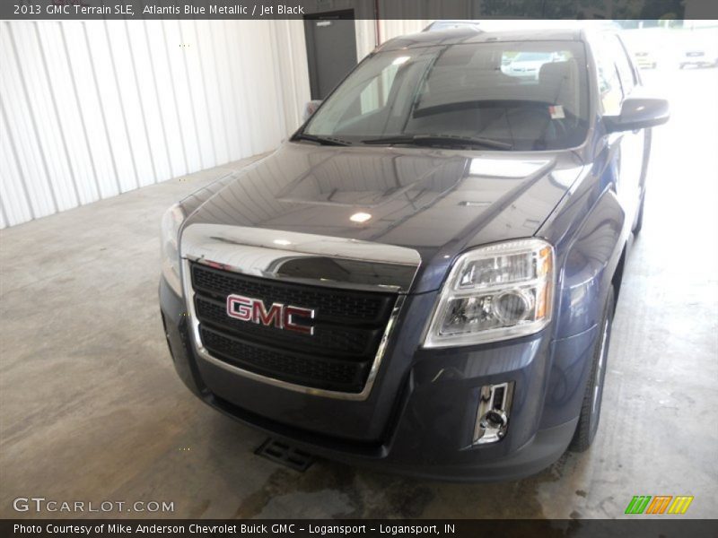 Atlantis Blue Metallic / Jet Black 2013 GMC Terrain SLE