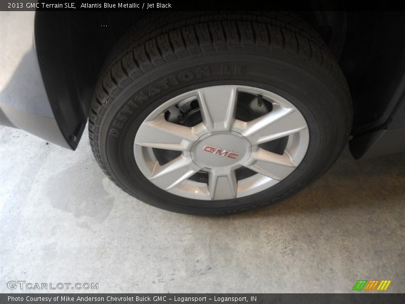 Atlantis Blue Metallic / Jet Black 2013 GMC Terrain SLE