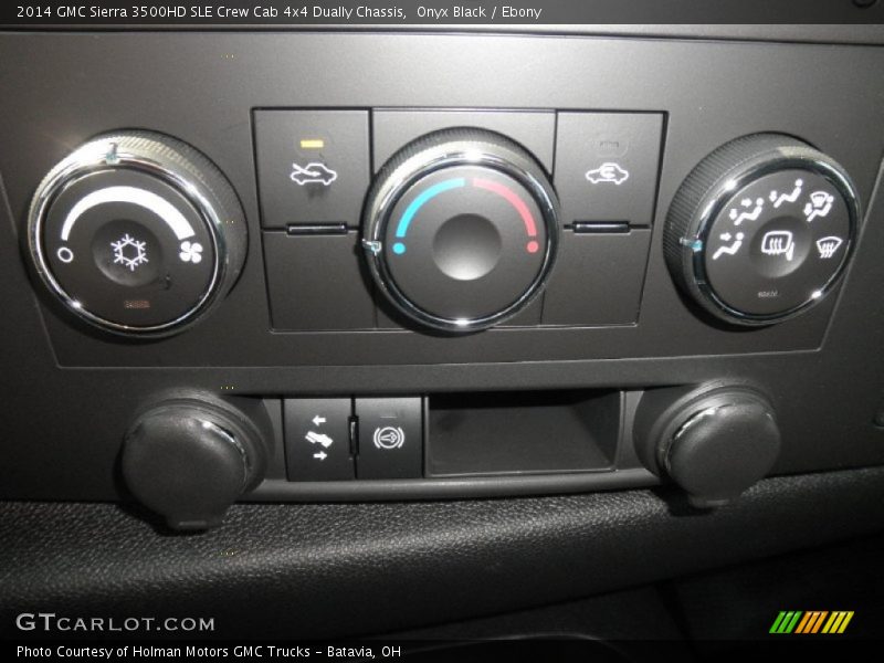 Onyx Black / Ebony 2014 GMC Sierra 3500HD SLE Crew Cab 4x4 Dually Chassis