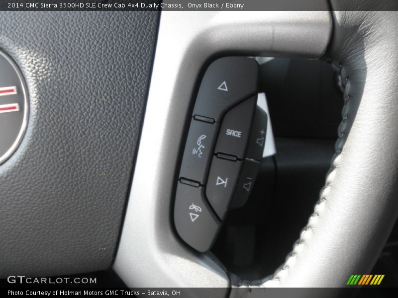 Onyx Black / Ebony 2014 GMC Sierra 3500HD SLE Crew Cab 4x4 Dually Chassis