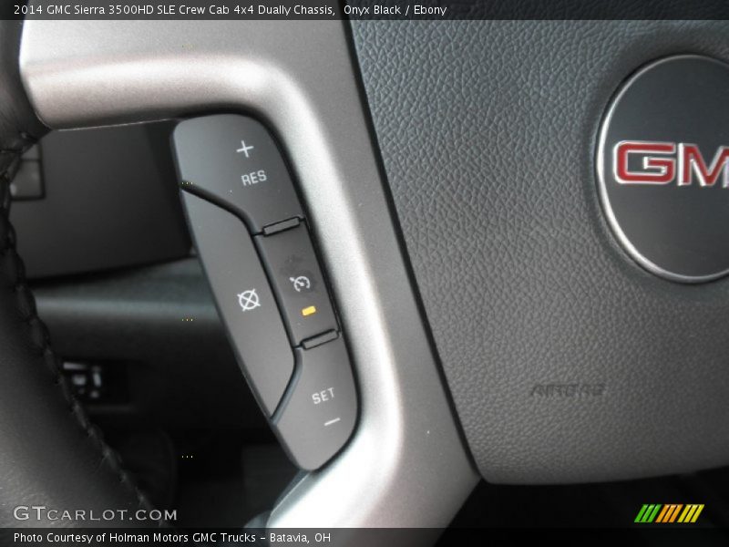 Onyx Black / Ebony 2014 GMC Sierra 3500HD SLE Crew Cab 4x4 Dually Chassis