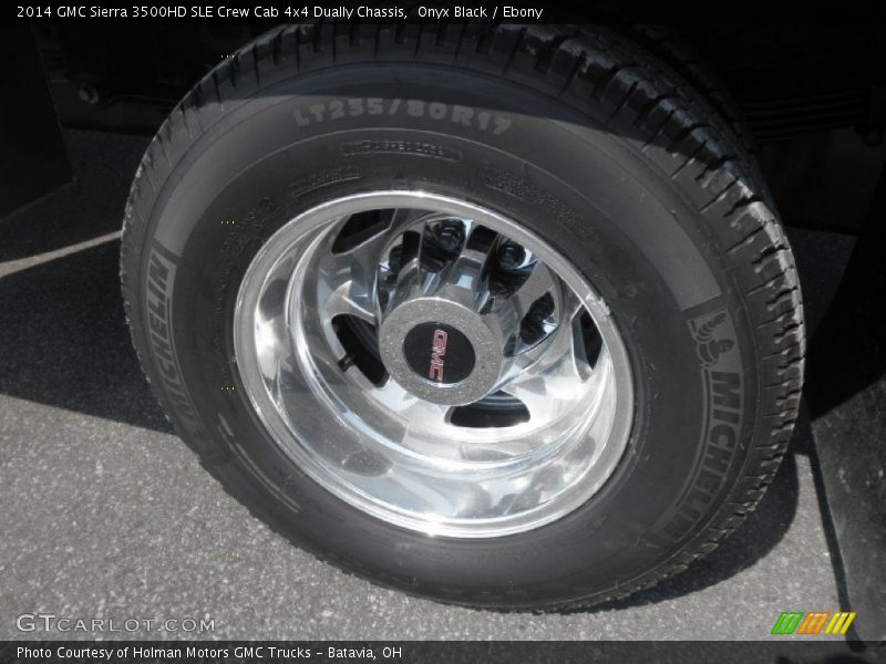 Onyx Black / Ebony 2014 GMC Sierra 3500HD SLE Crew Cab 4x4 Dually Chassis