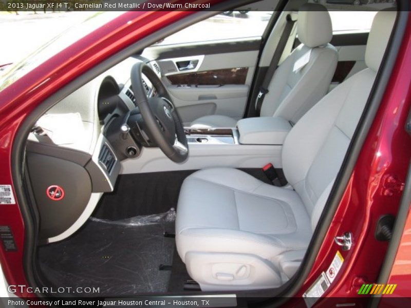 Carnelian Red Metallic / Dove/Warm Charcoal 2013 Jaguar XF I4 T