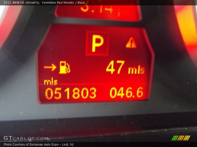 Vermillion Red Metallic / Black 2011 BMW X6 xDrive50i