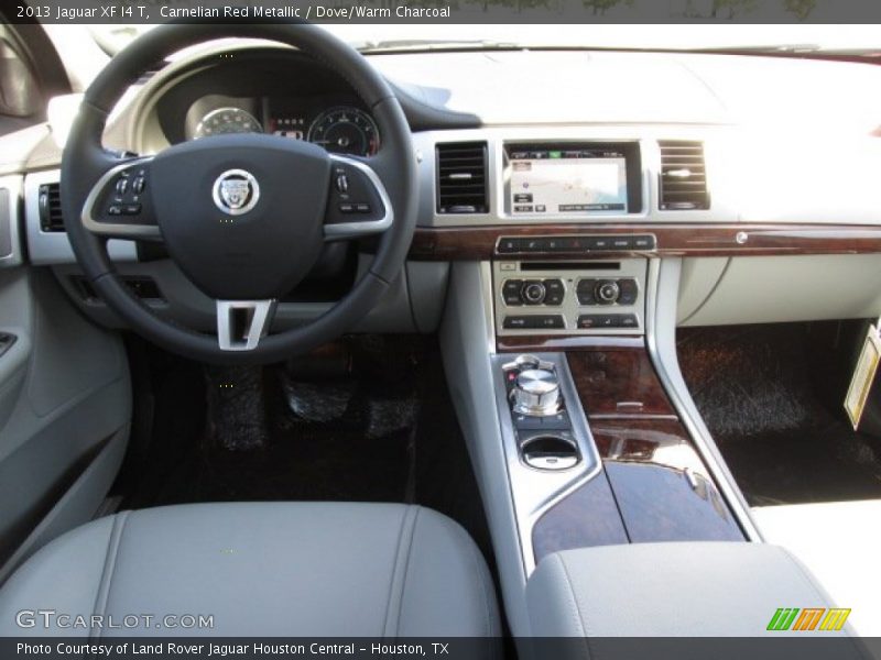 Carnelian Red Metallic / Dove/Warm Charcoal 2013 Jaguar XF I4 T