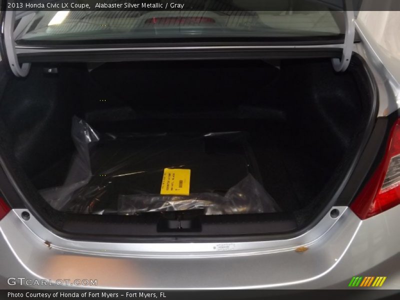 Alabaster Silver Metallic / Gray 2013 Honda Civic LX Coupe