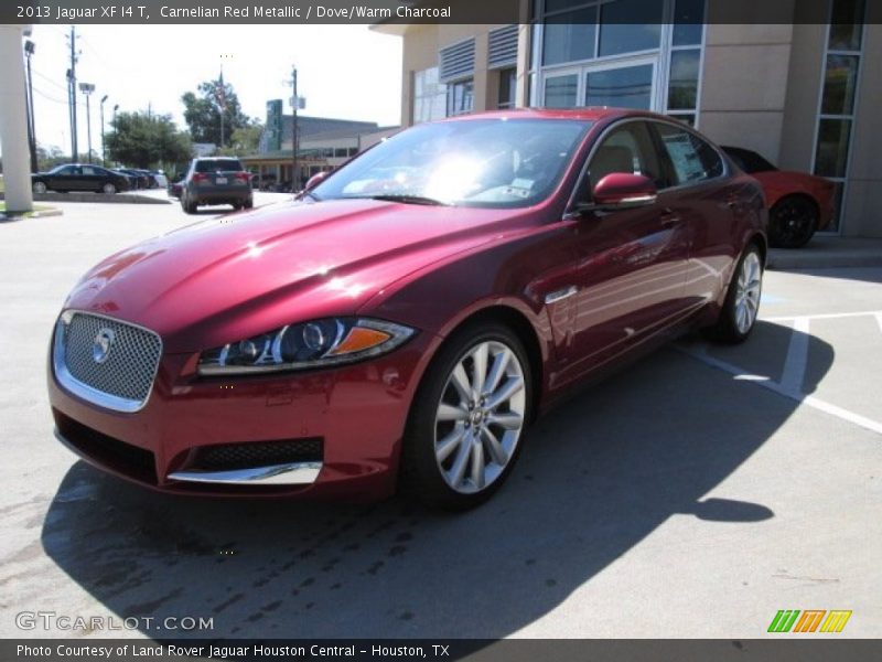 Carnelian Red Metallic / Dove/Warm Charcoal 2013 Jaguar XF I4 T