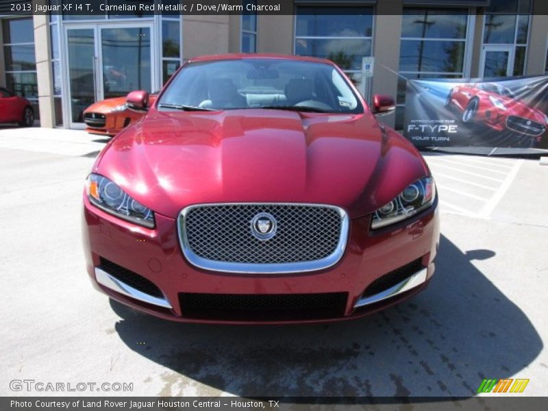 Carnelian Red Metallic / Dove/Warm Charcoal 2013 Jaguar XF I4 T