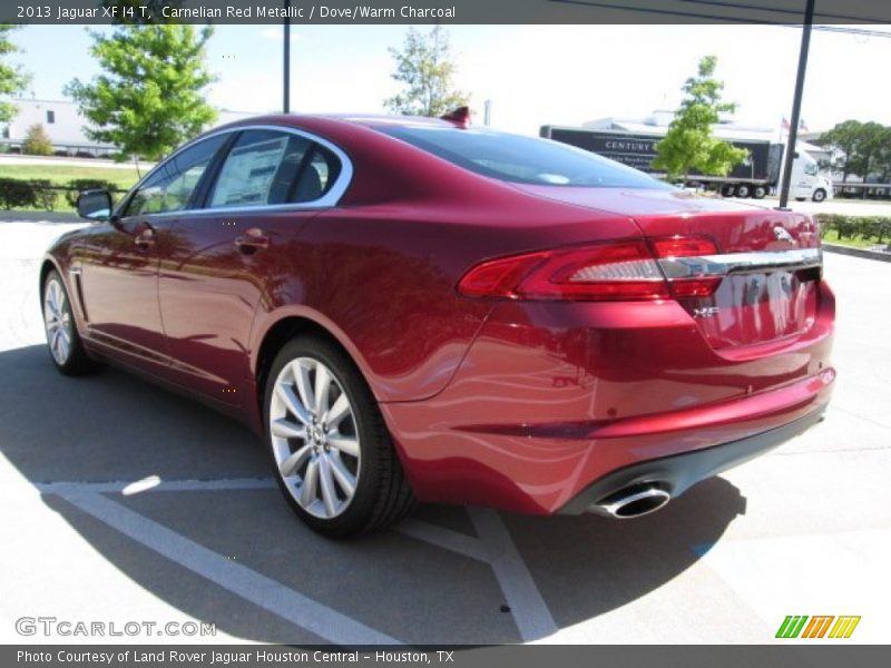 Carnelian Red Metallic / Dove/Warm Charcoal 2013 Jaguar XF I4 T