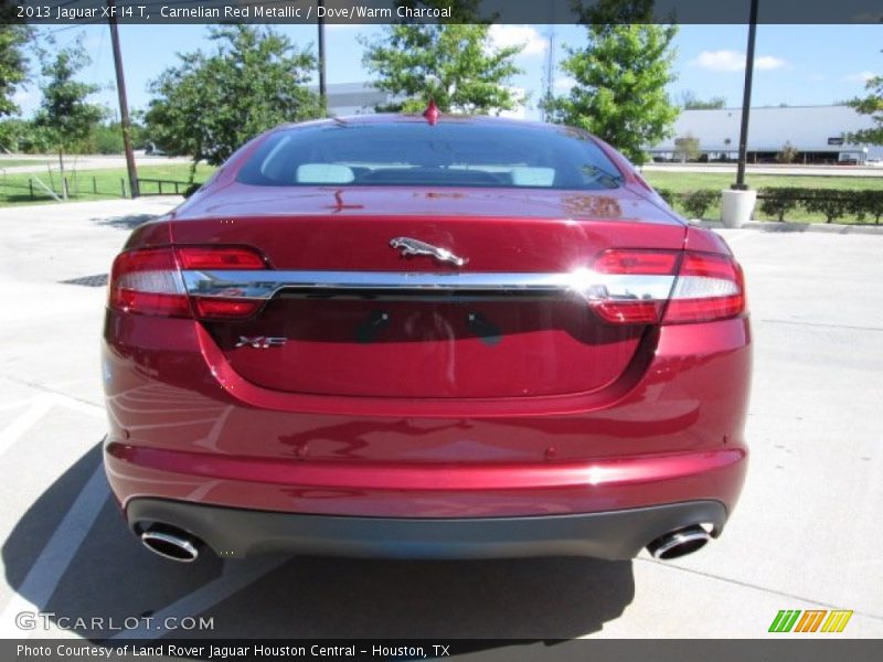 Carnelian Red Metallic / Dove/Warm Charcoal 2013 Jaguar XF I4 T