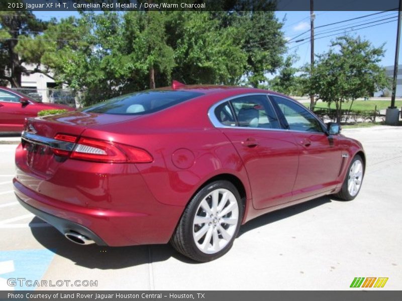 Carnelian Red Metallic / Dove/Warm Charcoal 2013 Jaguar XF I4 T