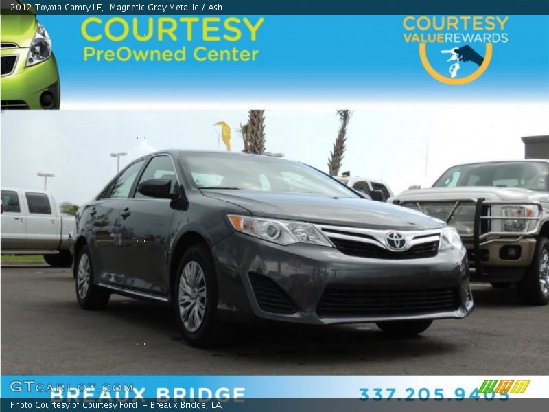 Magnetic Gray Metallic / Ash 2012 Toyota Camry LE