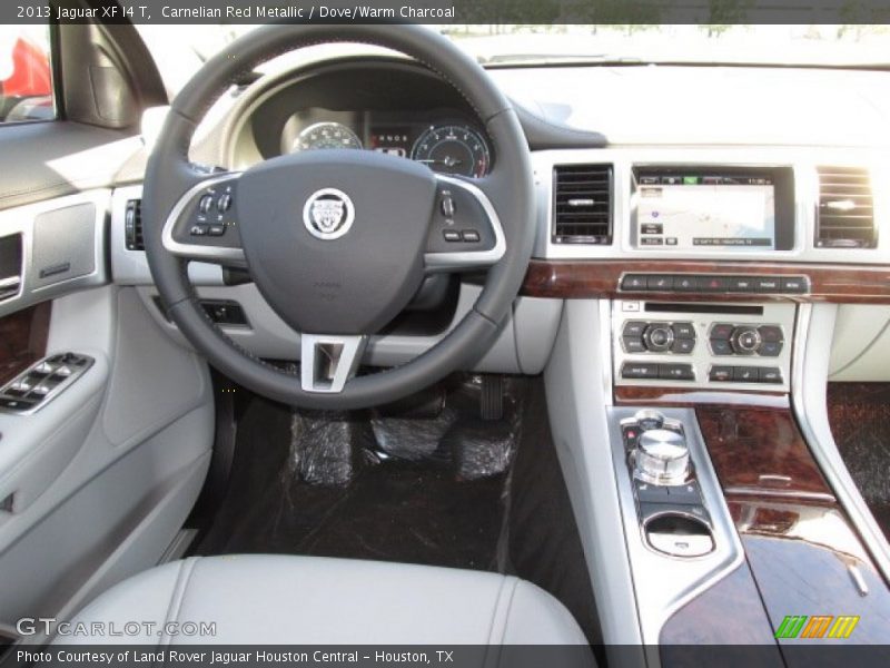 Carnelian Red Metallic / Dove/Warm Charcoal 2013 Jaguar XF I4 T