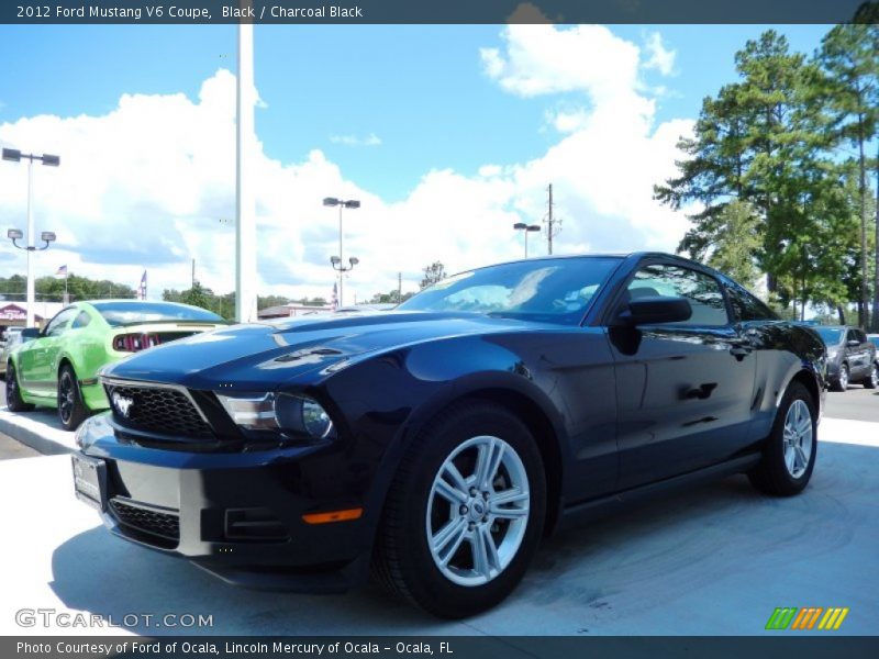 Black / Charcoal Black 2012 Ford Mustang V6 Coupe