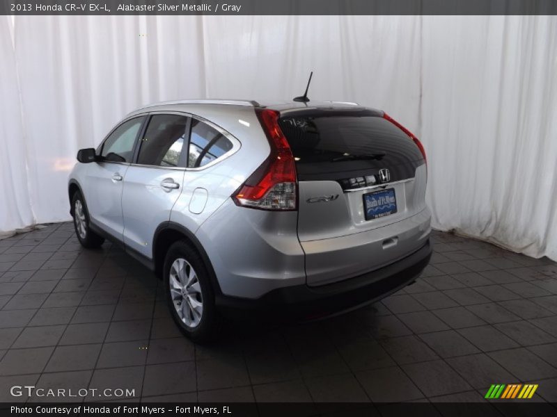Alabaster Silver Metallic / Gray 2013 Honda CR-V EX-L
