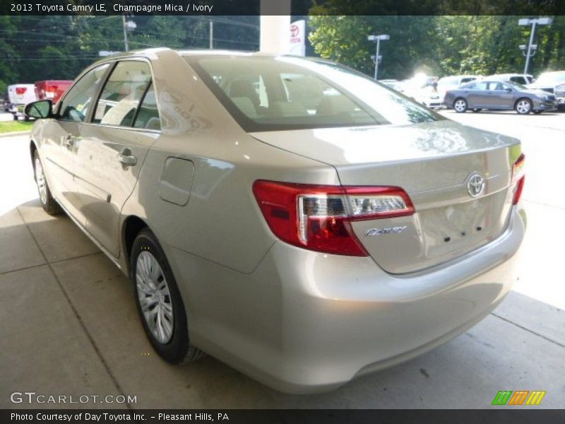 Champagne Mica / Ivory 2013 Toyota Camry LE