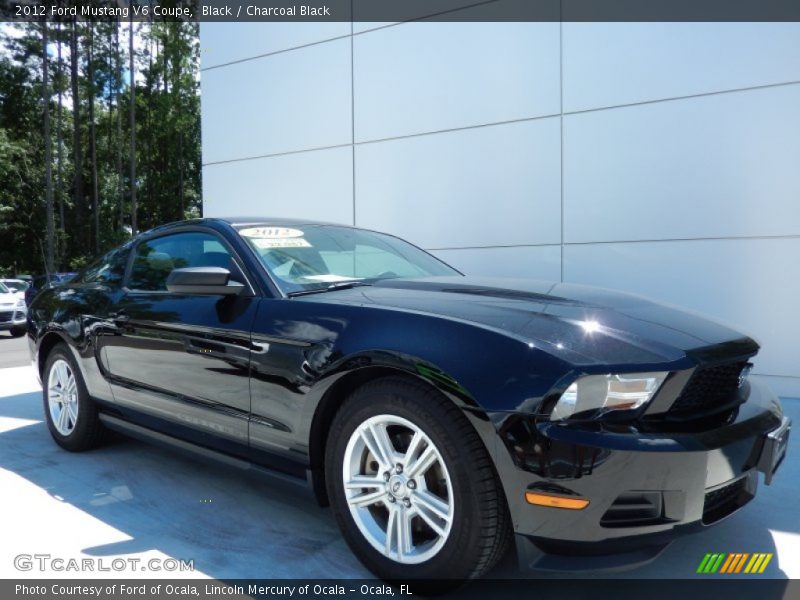 Black / Charcoal Black 2012 Ford Mustang V6 Coupe