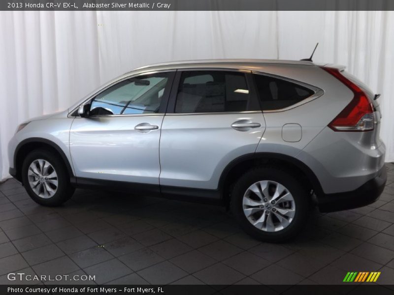 Alabaster Silver Metallic / Gray 2013 Honda CR-V EX-L