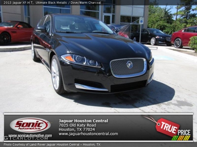 Ultimate Black Metallic / Dove/Warm Charcoal 2013 Jaguar XF I4 T