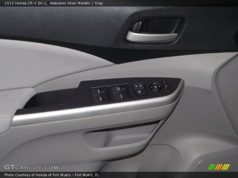 Alabaster Silver Metallic / Gray 2013 Honda CR-V EX-L