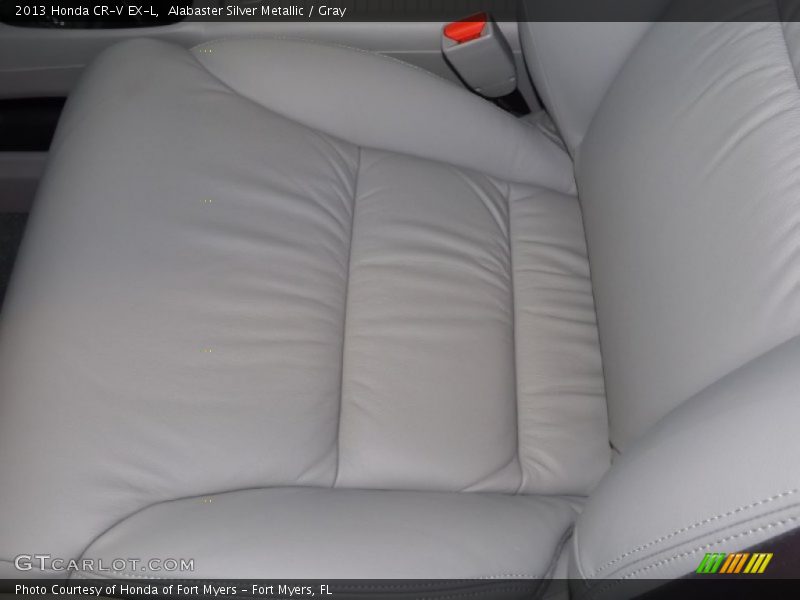 Alabaster Silver Metallic / Gray 2013 Honda CR-V EX-L