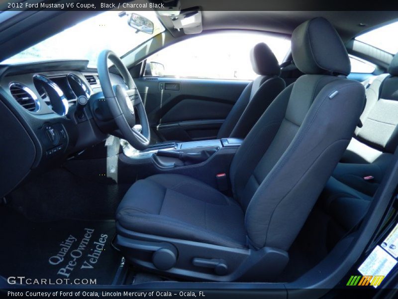 Black / Charcoal Black 2012 Ford Mustang V6 Coupe