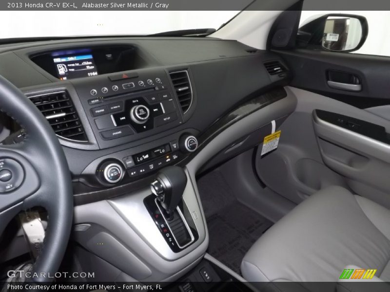 Alabaster Silver Metallic / Gray 2013 Honda CR-V EX-L