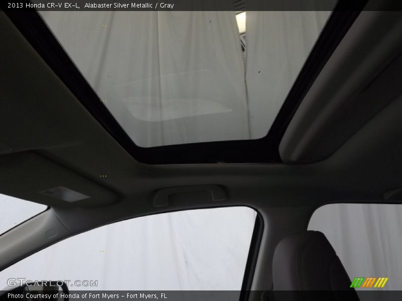 Alabaster Silver Metallic / Gray 2013 Honda CR-V EX-L