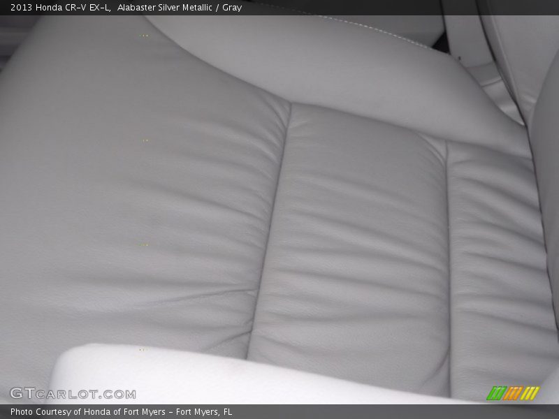 Alabaster Silver Metallic / Gray 2013 Honda CR-V EX-L