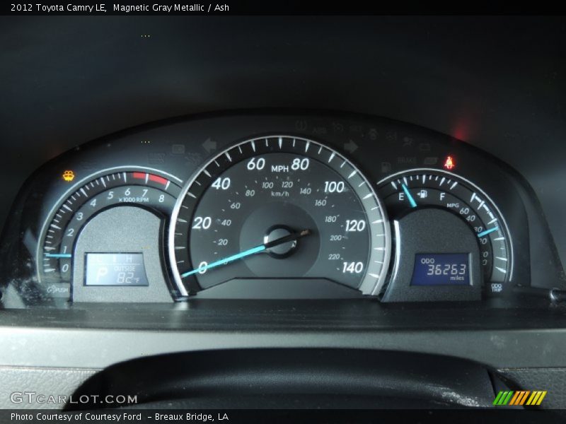 Magnetic Gray Metallic / Ash 2012 Toyota Camry LE