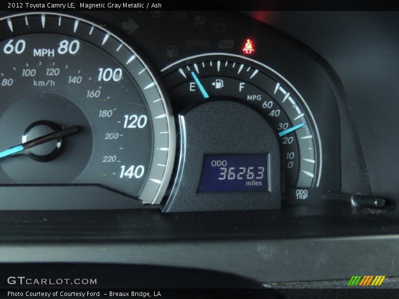 Magnetic Gray Metallic / Ash 2012 Toyota Camry LE