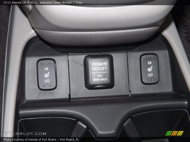 Alabaster Silver Metallic / Gray 2013 Honda CR-V EX-L