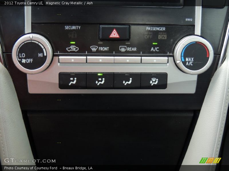 Magnetic Gray Metallic / Ash 2012 Toyota Camry LE