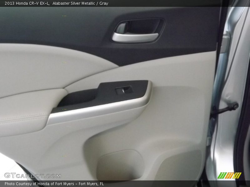 Alabaster Silver Metallic / Gray 2013 Honda CR-V EX-L