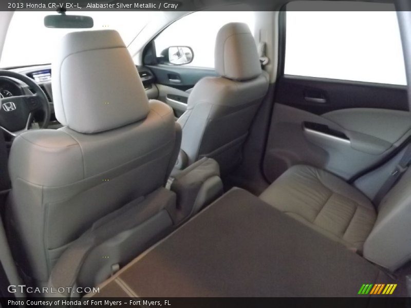 Alabaster Silver Metallic / Gray 2013 Honda CR-V EX-L