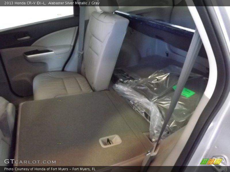 Alabaster Silver Metallic / Gray 2013 Honda CR-V EX-L