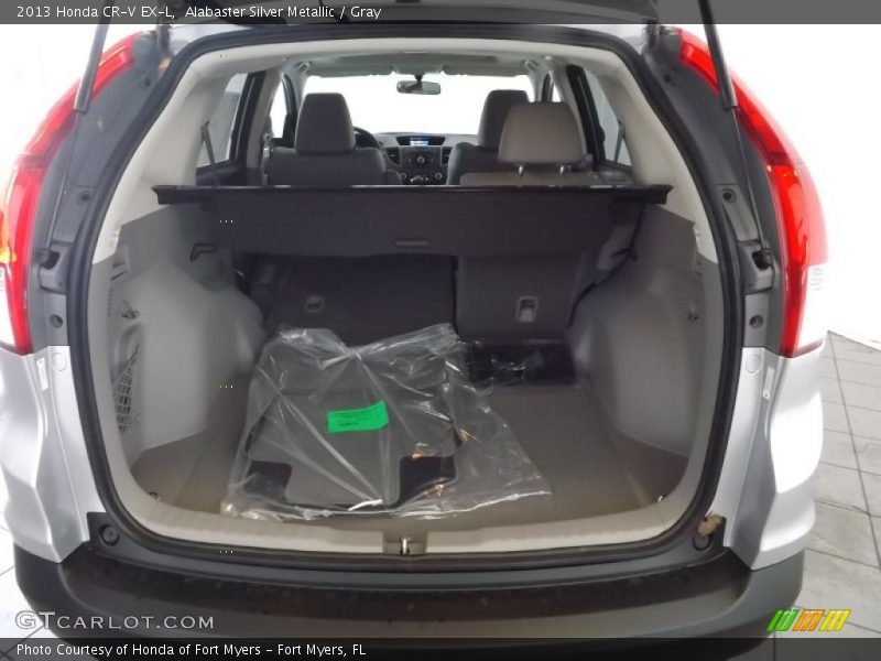Alabaster Silver Metallic / Gray 2013 Honda CR-V EX-L