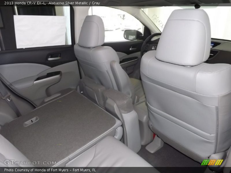 Alabaster Silver Metallic / Gray 2013 Honda CR-V EX-L