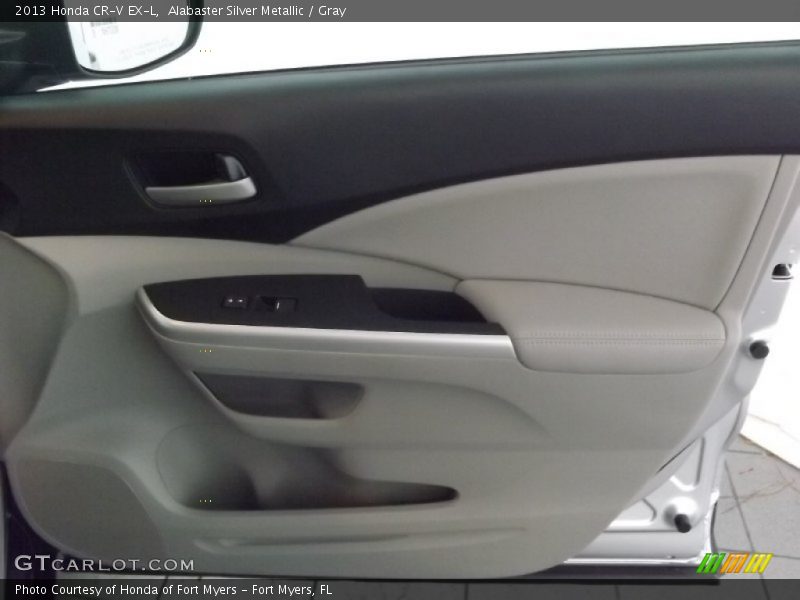Alabaster Silver Metallic / Gray 2013 Honda CR-V EX-L