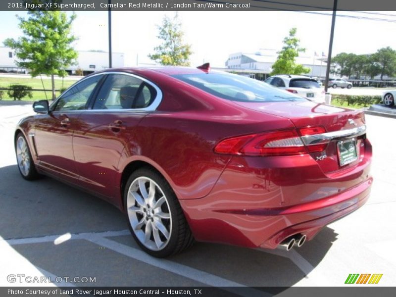 Carnelian Red Metallic / London Tan/Warm Charcoal 2013 Jaguar XF Supercharged