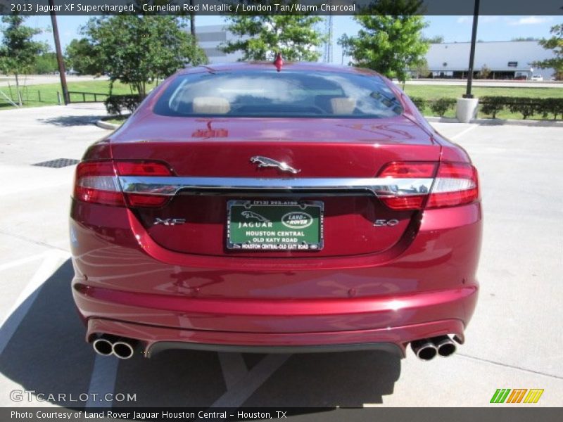 Carnelian Red Metallic / London Tan/Warm Charcoal 2013 Jaguar XF Supercharged