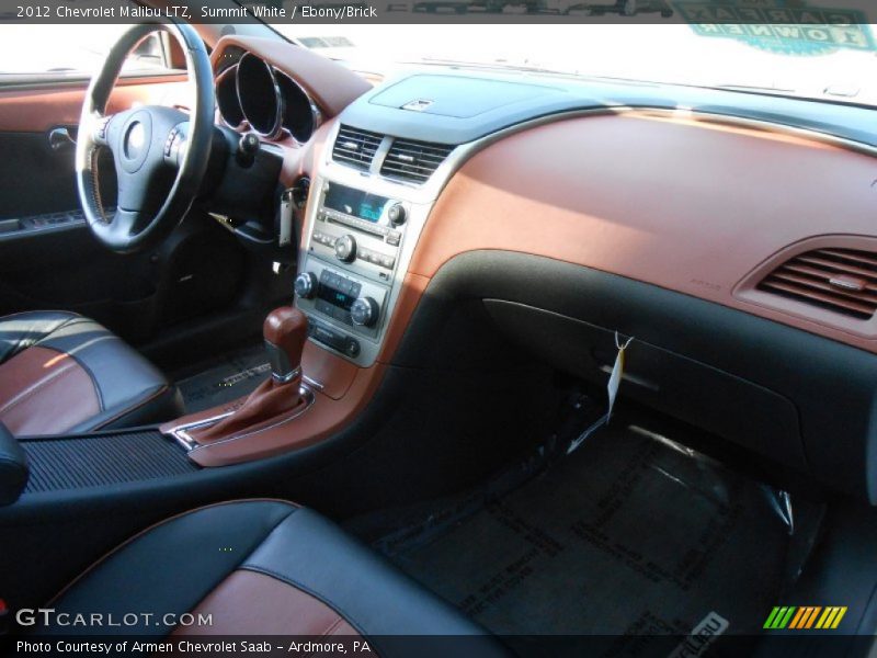 Summit White / Ebony/Brick 2012 Chevrolet Malibu LTZ