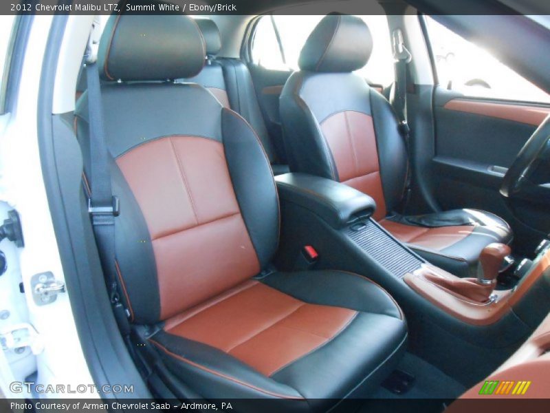Summit White / Ebony/Brick 2012 Chevrolet Malibu LTZ