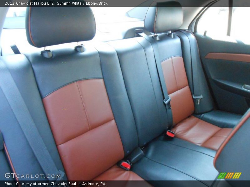 Summit White / Ebony/Brick 2012 Chevrolet Malibu LTZ