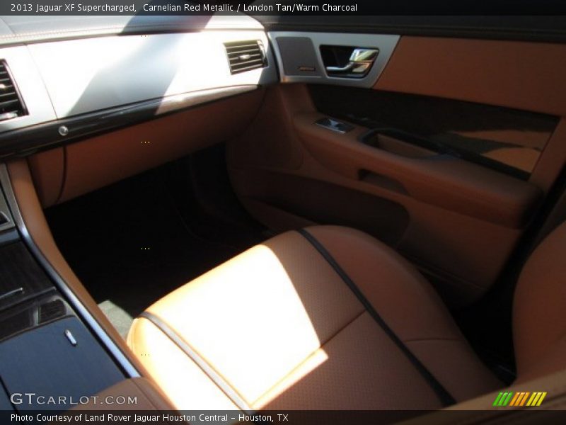 Carnelian Red Metallic / London Tan/Warm Charcoal 2013 Jaguar XF Supercharged